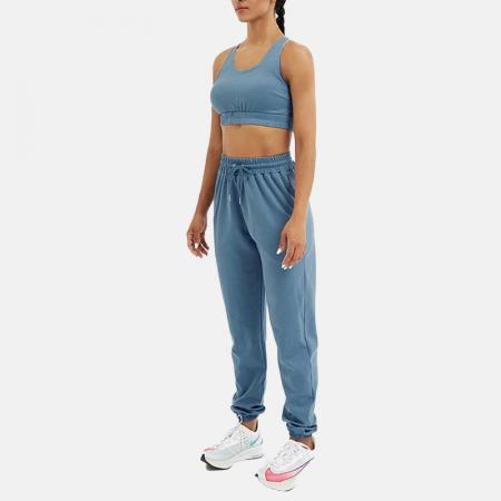Girls fashion loose leggings sportswear workout fitness set