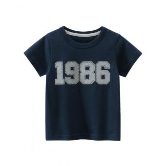 Summer Kid 100% Premium Cotton Children Unisex Short-Sleeved T-Shirt Solid Color Boys T Shirts Customize Kids Clothing
